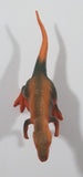 S.H. Orange and Green Raptor 2 3/4" Tall Dinosaur Toy Figure