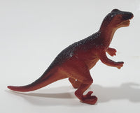 Red Orange Raptor 2 1/4" Tall Dinosaur Toy Figure