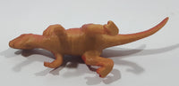 Red Orange Raptor 2 1/4" Tall Dinosaur Toy Figure