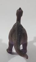 Brown and Purple Parasaurolophus 4 1/2" Long Dinosaur Toy Figure