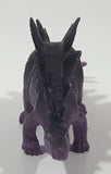 S.H. Black and Purple Stegosaurus 5" Long Dinosaur Toy Figure