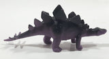 S.H. Black and Purple Stegosaurus 5" Long Dinosaur Toy Figure