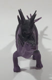 S.H. Black and Purple Stegosaurus 8" Long Dinosaur Toy Figure