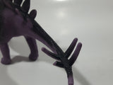 S.H. Black and Purple Stegosaurus 8" Long Dinosaur Toy Figure