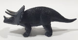 S.H. Black Triceratops 4 1/8" Long Dinosaur Toy Figure