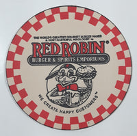 Red Robin Burger & Spirits Emporiums "We Create Happy Customers" 3 1/2" Paper Beverage Coaster