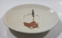 Rare Vintage GDA Limoges France le Boeuf rouge 5" Tea Cup Saucer Plate