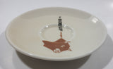 Rare Vintage GDA Limoges France le Boeuf rouge 5" Tea Cup Saucer Plate