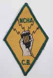 Vintage NCHA National Campers and Hikers Association Amateur C.B. Radio Fabric Embroidered Patch Badge