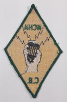 Vintage NCHA National Campers and Hikers Association Amateur C.B. Radio Fabric Embroidered Patch Badge