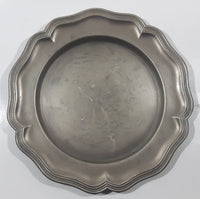 Vintage Guetezeichen Zinngerat Ral 9" Pewter Metal Wall Plate