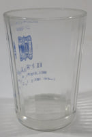 Vintage 1955 Kiwanis International Medicine Hat Club Kids Kamp Elkwater Lake 3 3/4" Tall Glass Cup