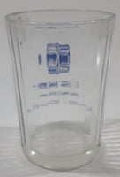 Vintage 1955 Kiwanis International Medicine Hat Club Kids Kamp Elkwater Lake 3 3/4" Tall Glass Cup