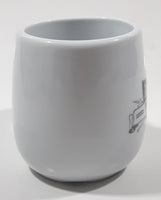 White Castle System Restaurant 'Buy em by the Sack' White 2 7/8" Tall Ceramic Coffee Mug Cup with Ash Tray Bottom