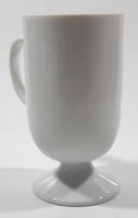 Rare White Spot Hit The Spot 5" Tall Pedestal Style Coffee Mug Cup