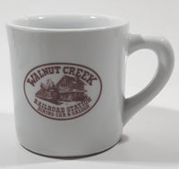 The Mug Shop Walnut Creek Railroad Station Dining Car & Saloon 3 1/2" Tall Heavy Stoneware Coffee Mug Cup