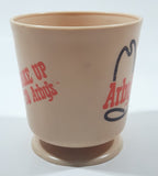 Vintage Bertwood Marketing Arby's Restaurant Wake Up To Arby's 3 5/8" Tall Plastic Coffee Mug Cup