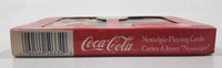 1996 Coca Cola Limited Editions Nostalgia Playing Cards and Collectible Santa Claus Christmas Tin 2 Decks New in Package