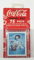 1999 Coca Cola Travel Puz 75 Piece 7" x 9" Puzzle in Polar Bear Tin New in Package