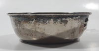 Antique Embossed Duck Pattern Single Handle Silver Metal Porringer Pottinger Bowl