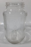 Vintage Nabob Brand Coffee 7" Tall Embossed Glass Jar