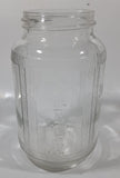 Vintage Nabob Brand Coffee 7" Tall Embossed Glass Jar