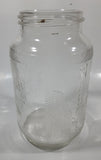 Vintage Nabob Brand Coffee 7" Tall Embossed Glass Jar