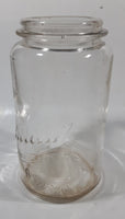 Antique Schram St. Louis Automatic Sealer B 6 3/4" Tall Embossed Glass Canning Jar