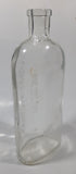 Antique Lydia E Pinkham's Medicine 8 1/8" Tall 14 1/2 Ozs Heavy Embossed Glass Bottle