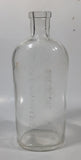 Antique Lydia E Pinkham's Medicine 8 1/8" Tall 14 1/2 Ozs Heavy Embossed Glass Bottle