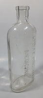 Antique Lydia E Pinkham's Medicine 8 1/8" Tall 14 1/2 Ozs Heavy Embossed Glass Bottle