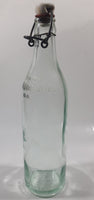 Antique Clicquot Club Embossed Swing Top Aqua Glass Bottle