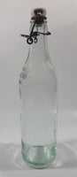 Antique Clicquot Club Embossed Swing Top Aqua Glass Bottle