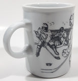 Rare Version 1993 Danesco Vancouver Canucks NHL Ice Hockey Team Hockey Sketch Ceramic Coffee Mug Cup