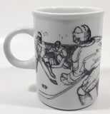 Rare Version 1993 Danesco Vancouver Canucks NHL Ice Hockey Team Hockey Sketch Ceramic Coffee Mug Cup