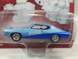 2004 Playing Mantis Johnny Lighting Coca Cola Brand Polar Bear 1971 Pontiac GTO Blue Die Cast Toy Car Vehicle New in Package