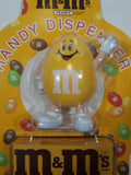 1991 Mars Inc. M & M's Brand Chocolate Candies Peanut 3 1/2" Tall Yellow Character Toy Handy Dispenser Figure New in Package