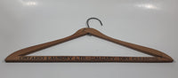 Rare Antique Ontario Laundry Ltd. Calgary Dry Cleaners 17 5/8" Wide Wood Clothing Coat Hanger