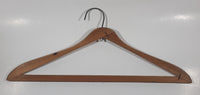 Rare Antique Ontario Laundry Ltd. Calgary Dry Cleaners 17 5/8" Wide Wood Clothing Coat Hanger