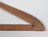 Rare Antique Ontario Laundry Ltd. Calgary Dry Cleaners 17 5/8" Wide Wood Clothing Coat Hanger