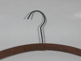 Rare Antique Hebden Service Inc Edgewood Rhode Island Quality Cleansers & Dyers 16 1/4" Wide Wood Clothing Coat Hanger