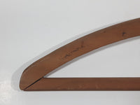 Rare Antique Hebden Service Inc Edgewood Rhode Island Quality Cleansers & Dyers 16 1/4" Wide Wood Clothing Coat Hanger