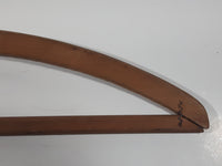 Rare Antique Hebden Service Inc Edgewood Rhode Island Quality Cleansers & Dyers 16 1/4" Wide Wood Clothing Coat Hanger