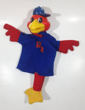 Vintage 1983 Red Robin Restaurant Mascot 13" Tall Hand Puppet with Plastic Head Missing A Leg