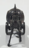 Vintage Miniature Cinderella Horse Drawn Carriage Metal Pencil Sharpener Doll House Furniture Size with Rolling Wheels