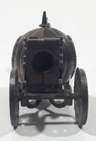 Vintage Miniature Cinderella Horse Drawn Carriage Metal Pencil Sharpener Doll House Furniture Size with Rolling Wheels