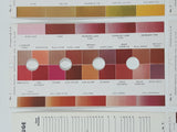 Antique 1940 M. Meghrig & Sons Distributor Wonder Color Gauge Stamp Color Identification Card Set