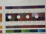 Antique 1940 M. Meghrig & Sons Distributor Wonder Color Gauge Stamp Color Identification Card Set