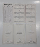 Antique 1940 M. Meghrig & Sons Distributor Wonder Color Gauge Stamp Color Identification Card Set