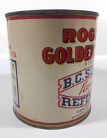 Vintage Rogers Syrup Golden Sugar Vancouver, B.C. Sugar Refinery 5lb Tin Metal Can